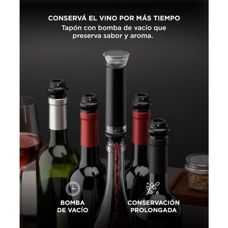 Set Para Vino Profesional Gadnic V8093 Abridor Vertedor Conservador 