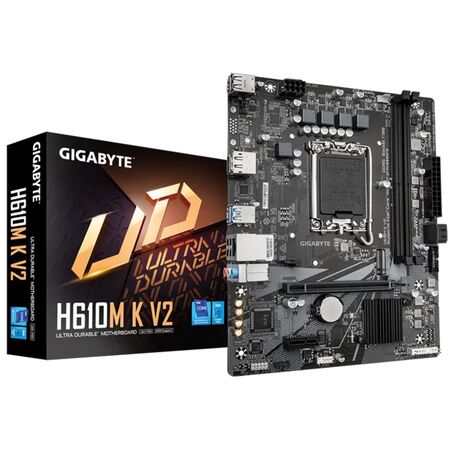 Motherboard Gigabyte H610 DDR5 LGA1700 para Intel 12 13 y 14 Gen