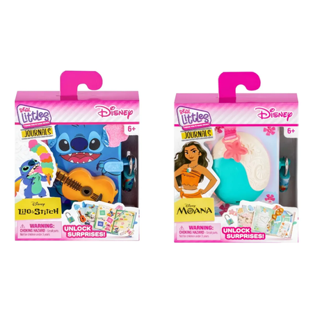 Real Littles Kit X 2 Mini Diario Disney Stitch Y Moana 25431 Stitich/moana