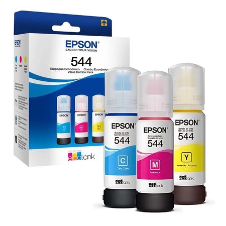 Kit de Botellas de Tinta Epson T544520-3P Pack de 3 Colores