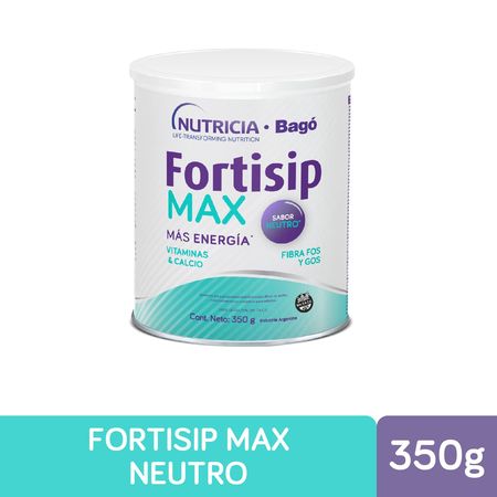 Fortisip Max Neutro Sin Sabor Suplemento Nutricion X 350 G.