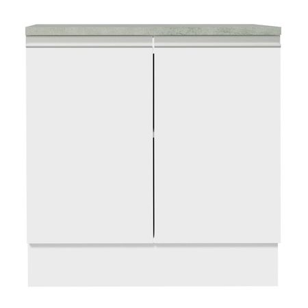 Mueble De Cocina Bajo Mesada Glamy Madesa 2 Puertas 80x84x52
