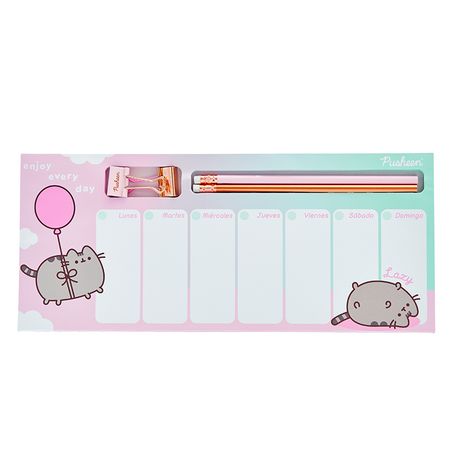 Planner Semanal Con Accesorios Pusheen - Mooving