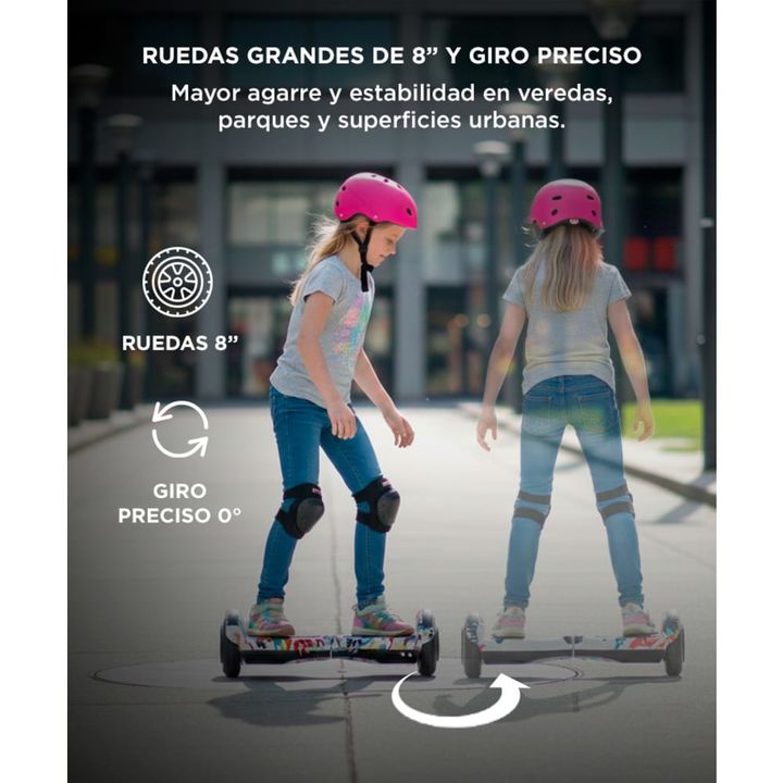 Patineta Eléctrica Gadnic Hoverboard Blth 8 Pulgadas Azul - Vista 4