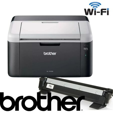 COMBO IMPRESORA BROTHER HL1212W LASER CONEXION WIFI + 1 TONER ALTERNATIVOS