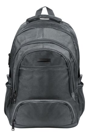 Mochila Porta Notebook Bagcherry Urbana Color Gris Oscuro Diseño Liso 25l