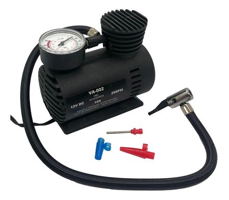 Mini compresor- 3 picos adaptadores