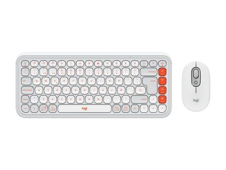 Teclado y Mouse Logitech Pop Icon White 920-013055