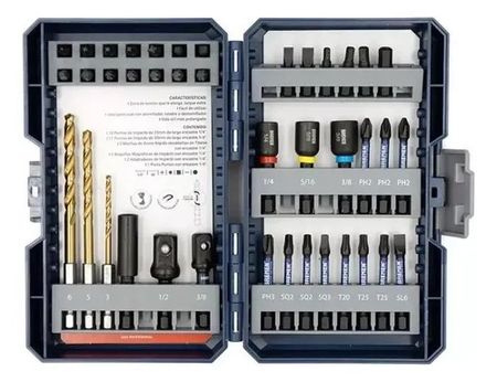 Set Bremen de Mechas y Puntas de Impacto 40 Unidades