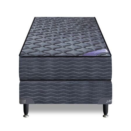 Colchon y Sommier Inducol Imperial 1 Plaza y Media 90x190x21 de Resortes Bonnell
