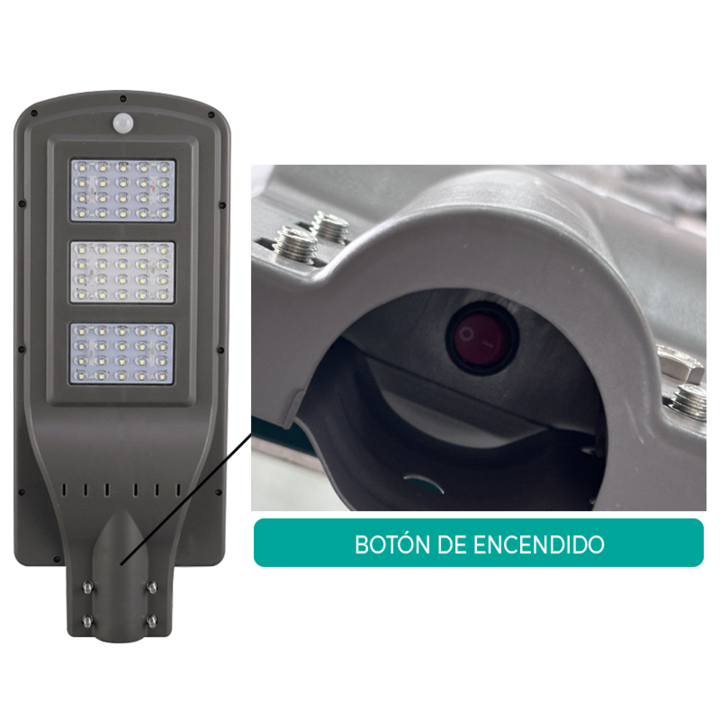 Alumbrado Solar Nexum 20W Luz Fria - Vista 3