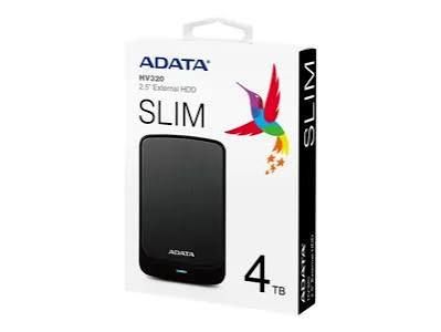 Disco Duro Externo ADATA HV320 4TB Negro