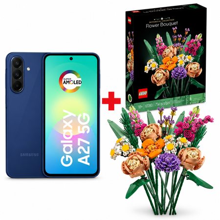 Combo Dia de la Madre Celular Samsung A27 256/8GB Azul + Ramo de Flores Lego 10280