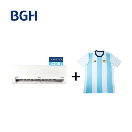 Combo Aire Acondicionado Split Frío/Calor BGH Inverter 4730F BSI55WCNX + Camiseta BGH adidas Talle L