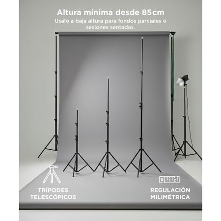 Soporte Porta Fondo Gadnic 1.20 a 2.80mts Aluminio Telescópico
