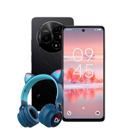 Combo TCL 60 NXTPAPER 5G 8+512GB Dark Black + Dekkin Vincha LED Verde