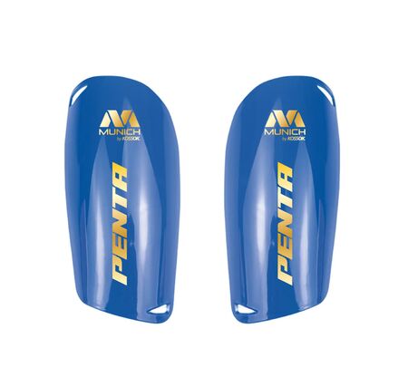 Canilleras Munich Futbol Penta Resistente Alto Impacto Azul