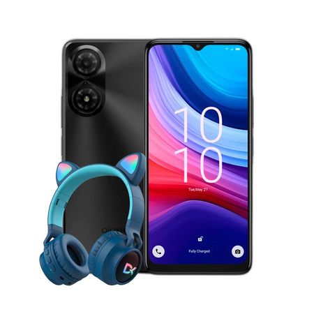 Combo Alcatel A31 Pro 3+64GB Gris + Auriculares Dekkin Gato LED Verde