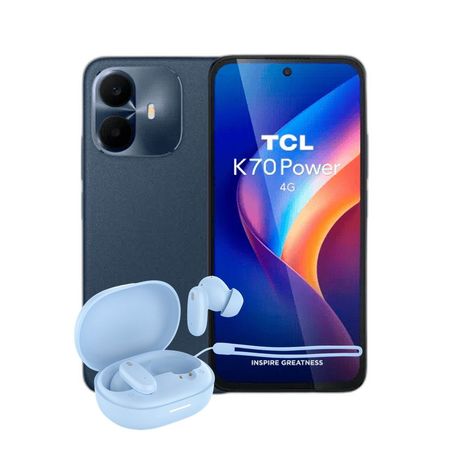 Combo TCL K70 Power 4+256GB Nebula Blue + Dekkin FlowBuds Celeste