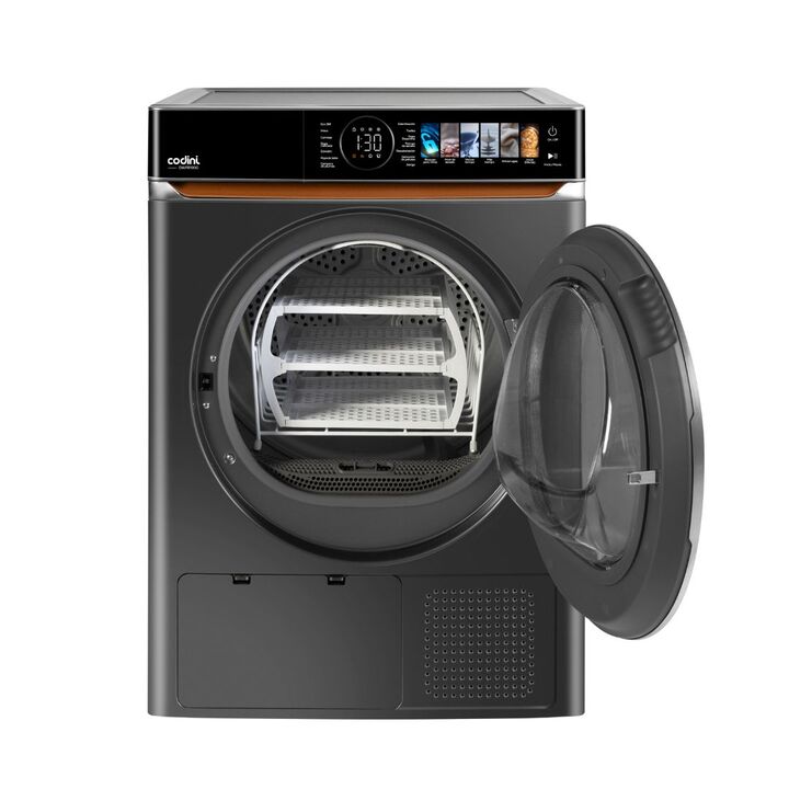 Torre de Lavado Codini Lavasecarropas 9kg/10kg Inverter A 1400 RPM Dark grey - KB9014100G - Vista 10