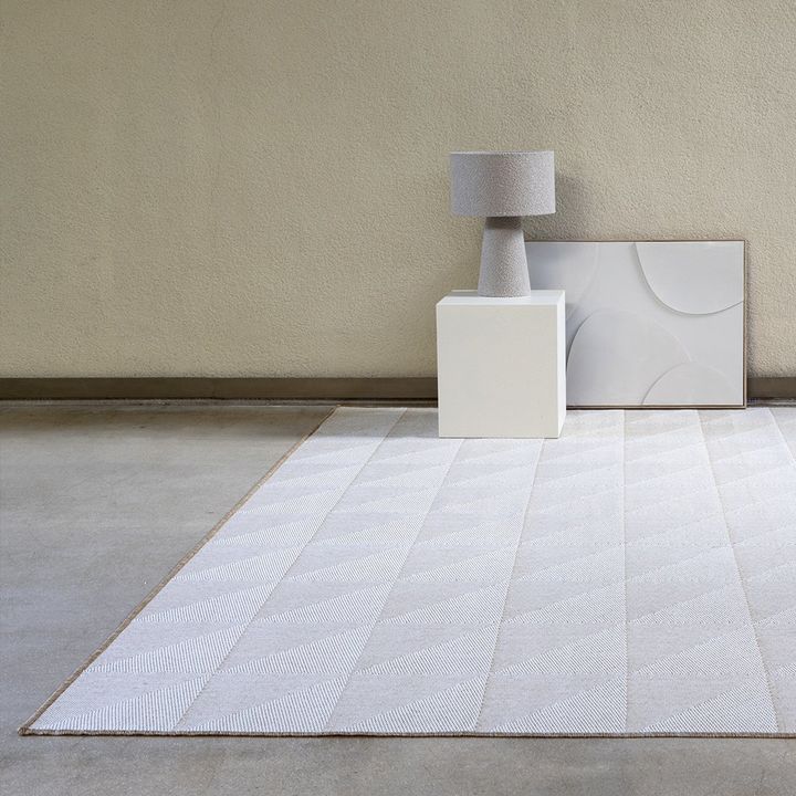 Alfombra simil Yute Cuadrados Natural - 250x350 cm - Vista 5