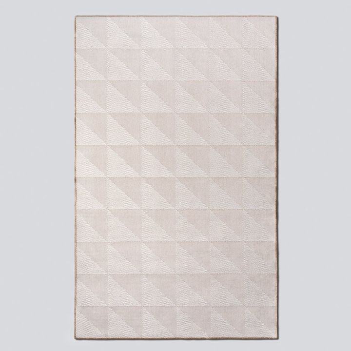 Alfombra simil Yute Cuadrados Natural - 160x250 cm - Vista 1