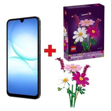 Combo Dia de la Madre Celular Samsung A17 128/4GB Negro + Lego Botanicals Cosmos Flowers 171 Piezas 11514