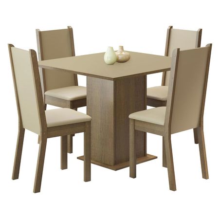 Juego De Comedor Cocina Madesa Alana Mesa Con 4 Sillas