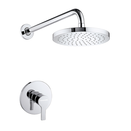 Grifería Para Ducha de Baño Monocomando Novohome Cromo