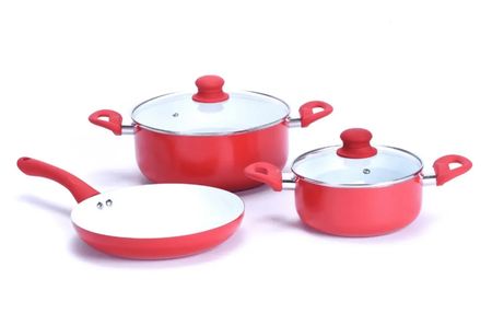 Set Bateria 5 Piezas Roja ( 47220 ROJO)