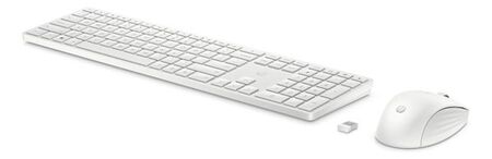 Combo De Teclado Y Mouse Inalambricos Hp 650 Usb Blanco