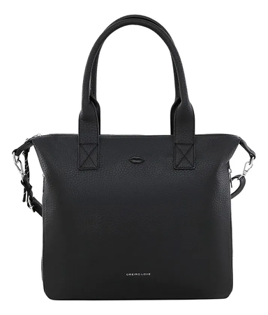 Cartera Bandolera Oreiro Love Grande Urbana Con Bolsillos  