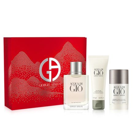 Set Acqua Di Gio EDT 100 Ml + Shower Gel + DEO