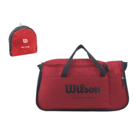 BOLSO PLEGABLE WILSON 40L COLOR ROJO