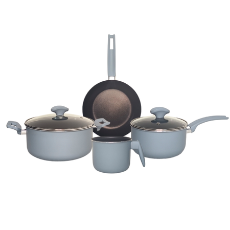 Bateria Cocina Borgen 6 Piezas Antiadherente Cacerola Sartén
