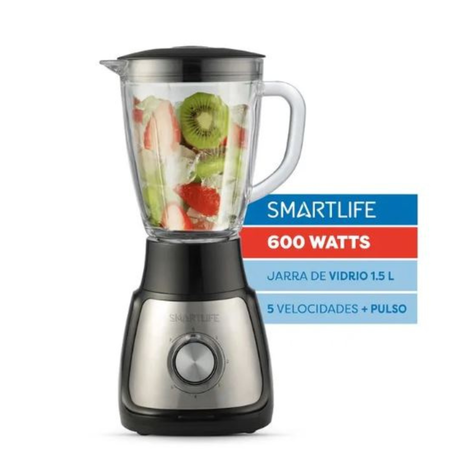 Licuadora Con Jarra Vidrio 1.5l Sl-Bl1055 Smartlife