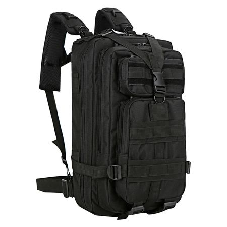Mochila Táctica Negra Gadnic Militar Compartimentos Varios 45L