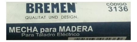 Mecha Helicoidal Bremen para Madera 12mm x 18mm