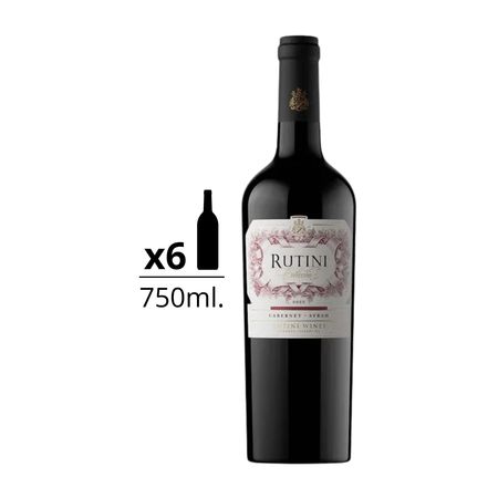 Vino Tinto Rutini Coleccion Cabernet Sauvignon Syrah Caja x 6