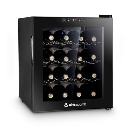 Cava de Vinos Termoeléctrica Ultracomb CV-6016 16 Botellas 50 Lts Negro