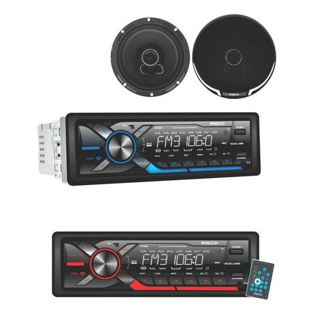 AUTOESTEREO PHILCO CPS90 BT + PARLANTES 6.5 PULGADAS