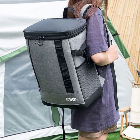 Mochila Conservadora Termica Yumbag Multiuso Reforzada 19l Gris