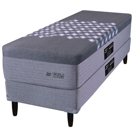 Colchon y Sommier King Koil Kingsbury 1 Plaza y Media 90x190cm De Resortes Pocket con Espuma Inteligente