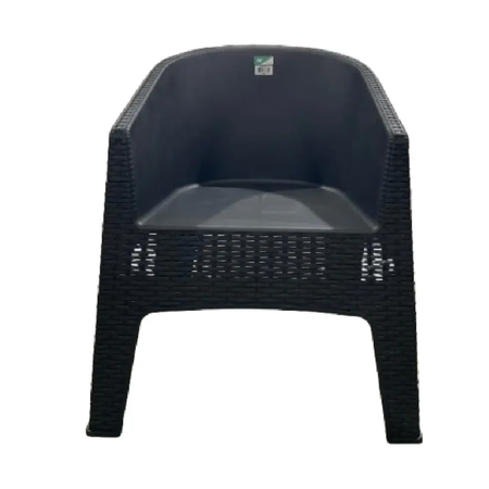 sillon exterior apilable oasis rattan grafito