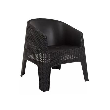 SILLÓN ESTILO RATTAN 79CMX72,6CMX69,6CM NEGRO NR OASISGR