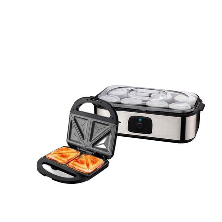Combo Sandwichera Liliana AS989 850W + Yogurtera Smart-tek YM800 1.4L