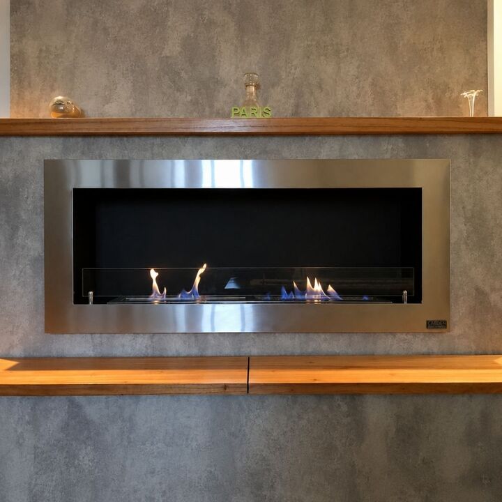 Chimenea París Acero Inoxidable a Bioetanol 140 CM - Vista 3
