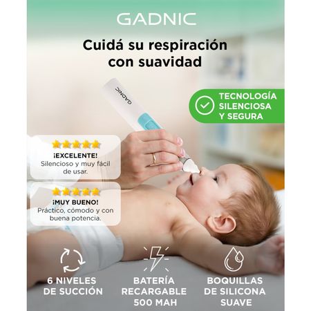 Aspirador Nasal Gadnic Eléctrico Automático Silencioso 