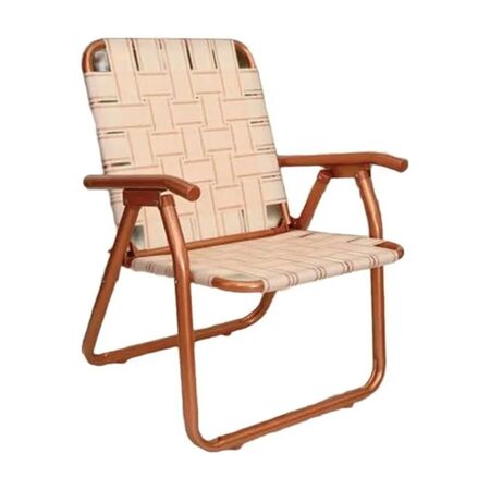 Sillon Plegable Descansar Art. 80049 Caño Aluminio Cobre 1 1/4"