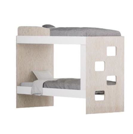 CUCHETA EMC CON ESCALERA LATERAL BLANCO Y BÁLTICO (CUCHETA0BBAL)